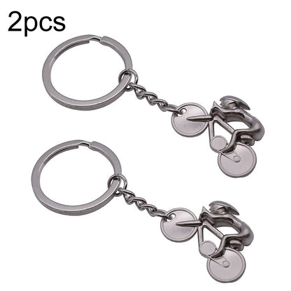 2pcs Simulated Bicycle Metal Key Chain, BY-333