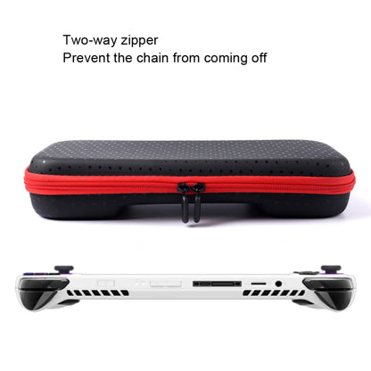 For ASUS ROG Ally Game Console Portable PU Waterproof Storage Box, Storage Box (Red)