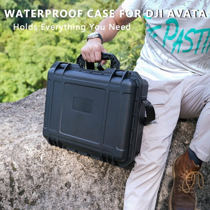 For DJI  Avata Storage Bag Portable Protective Case, 3929 Black, Compatible FPV Controller 2 Black