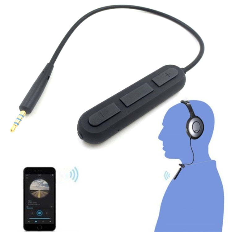 For BOSE QC25 / OE2 / QC35 / AKG / Y50 / Y40 Headphones Bluetooth Cable, ZS0012 Black