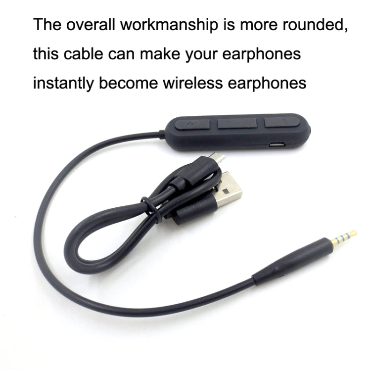 For BOSE QC25 / OE2 / QC35 / AKG / Y50 / Y40 Headphones Bluetooth Cable, ZS0012 Black