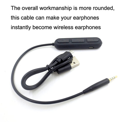 For BOSE QC25 / OE2 / QC35 / AKG / Y50 / Y40 Headphones Bluetooth Cable, ZS0012 Black