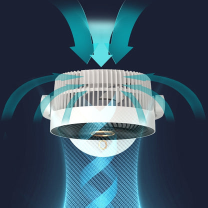 Desktop Air Circulation Upright Night Light Fan Household Rotatable Turbo Fan, Plug-in Model, Charging Model