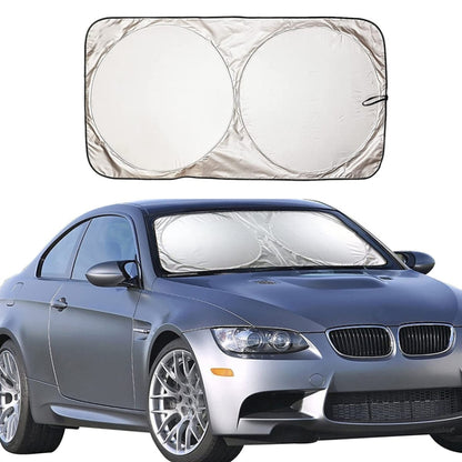 Car Double Circle Sun Visor Heat Insulation Sun Protection Sun Block, 150x80cm, 150x85cm, 160x86cm, 167x95cm, 190x90cm