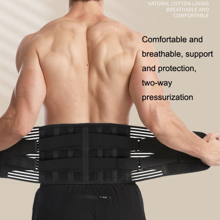 Elastic Double Compression Waist Support Fitness Mesh Breathable Sports Weightlifting Belt, S, M, L, XL, XXL