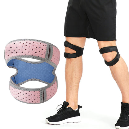 Summer Pressurized Shock-absorbing Patella Belt Wear-resistant Silicone Outdoor Cycling Basketball Protective Gear, 1pcs Blue, 1pcs Pink, 2pcs Blue, 2pcs Pink