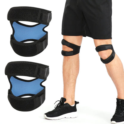 Summer Pressurized Shock-absorbing Patella Belt Wear-resistant Silicone Outdoor Cycling Basketball Protective Gear, 1pcs Blue, 1pcs Pink, 2pcs Blue, 2pcs Pink