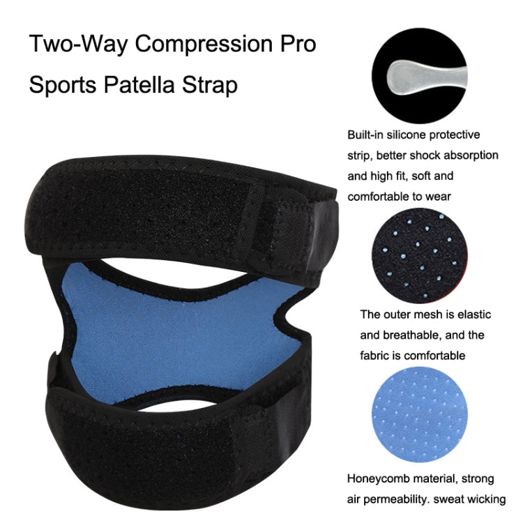 Summer Pressurized Shock-absorbing Patella Belt Wear-resistant Silicone Outdoor Cycling Basketball Protective Gear, 1pcs Blue, 1pcs Pink, 2pcs Blue, 2pcs Pink