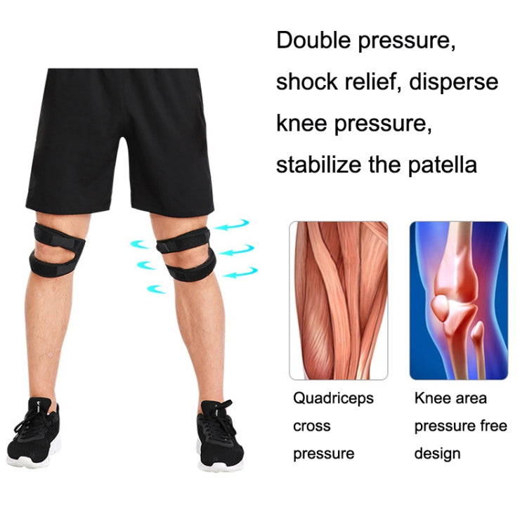 Summer Pressurized Shock-absorbing Patella Belt Wear-resistant Silicone Outdoor Cycling Basketball Protective Gear, 1pcs Blue, 1pcs Pink, 2pcs Blue, 2pcs Pink