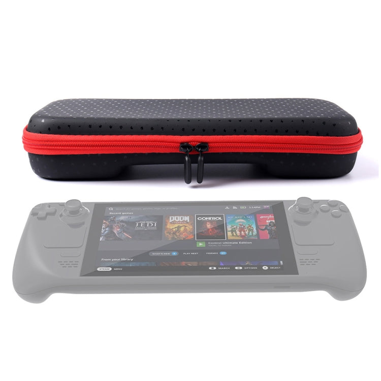 For Steam Deck Game Console Storage Bag Waterproof and Drop-proof with Interlayer, PU Bag