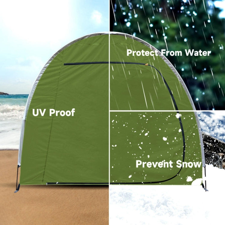 Outdoor Waterproof Bicycle Storage Shed Oxford 210D Heavy Duty Bike Tent, Army Green, Black