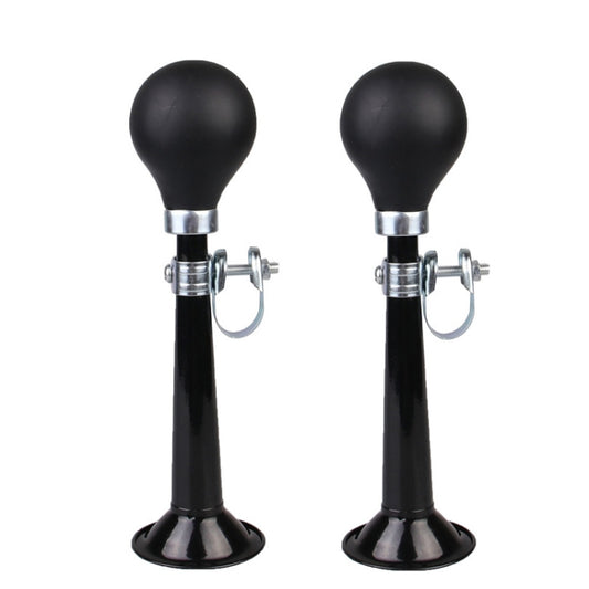 2pcs 7 inch Metal Plating Bicycle Air Horn Bicycle Accessories, Black, Red, Blue, Pink, Green, Silver