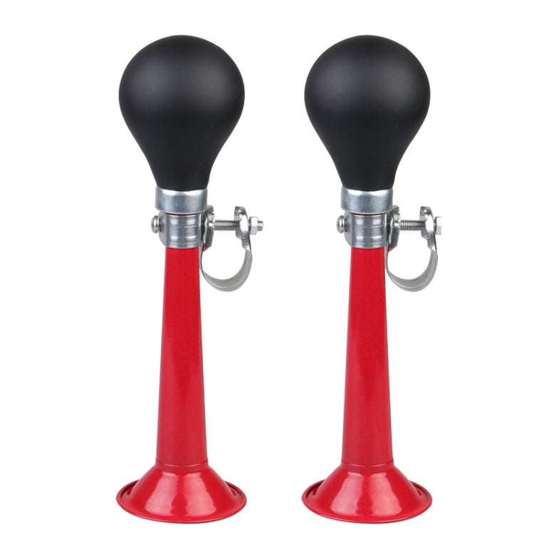 2pcs 7 inch Metal Plating Bicycle Air Horn Bicycle Accessories, Black, Red, Blue, Pink, Green, Silver