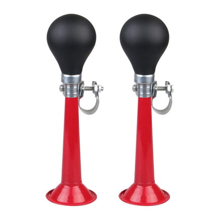 2pcs 7 inch Metal Plating Bicycle Air Horn Bicycle Accessories, Black, Red, Blue, Pink, Green, Silver