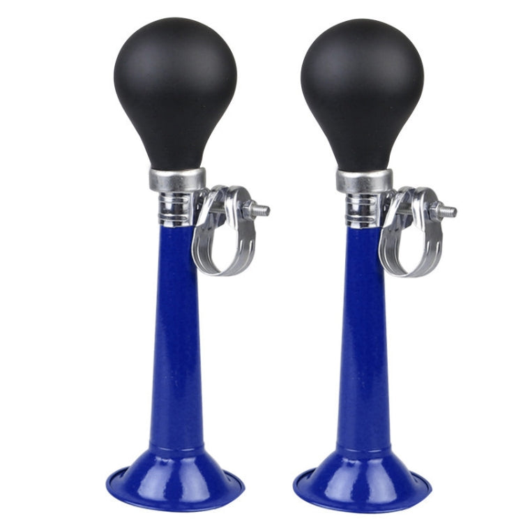 2pcs 7 inch Metal Plating Bicycle Air Horn Bicycle Accessories, Black, Red, Blue, Pink, Green, Silver