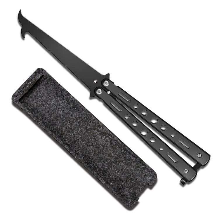 Folding Stone Clearing Hook Safety Hammer Portable Car Tire Cleaning Tool Set, Silver, Black