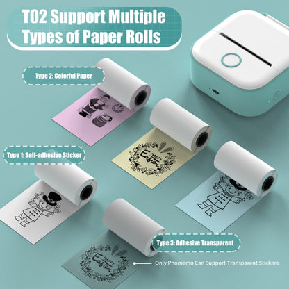 Phomemo T02 Gift Box Phone Bluetooth Mini Printer Photo Thermal Printer Family Student Wrong Question Printer, Gift Box