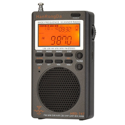 HanRongda HRD-747 Portable Full Band Digital Display High-Frequency Receiving Radio, HRD-747