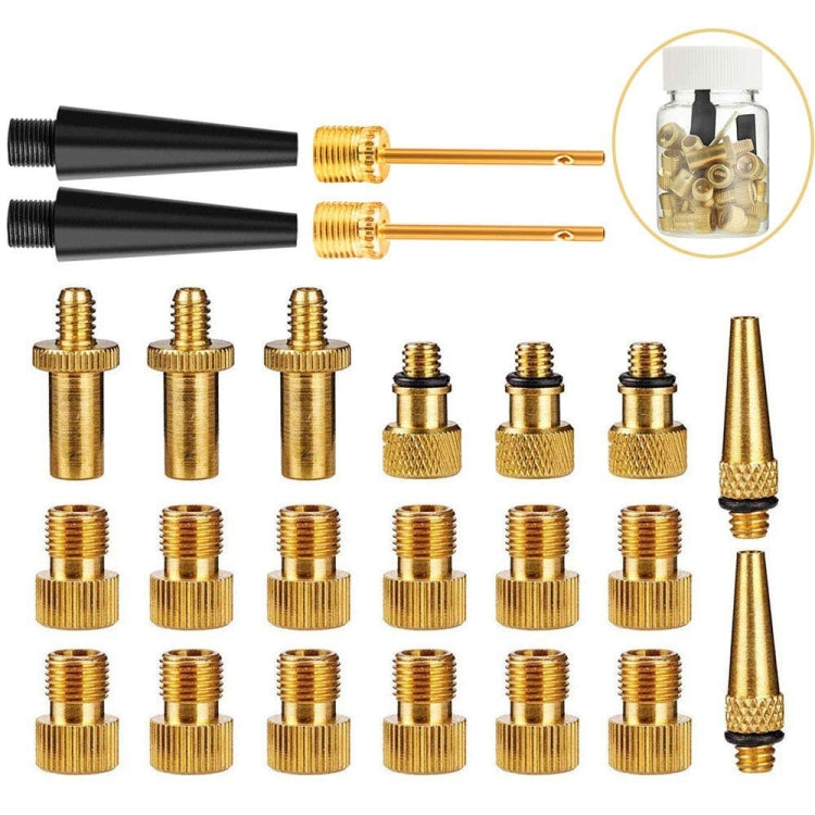 SV/AV/DV Bicycle Valve Adapter Set Bike Ball Pump Accessories, 15 in 1, 24 in 1 with Leather Ring, 25 in 1, 24 in 1, 32 in 1, 16 in 1, 10 in 1, 3sets 3 in 1, 12 in 1, 3sets 5 in 1, 3sets 4 in 1, 3sets 4 in 1 Gold, 14 in 1, 16 in 1 with Split Box