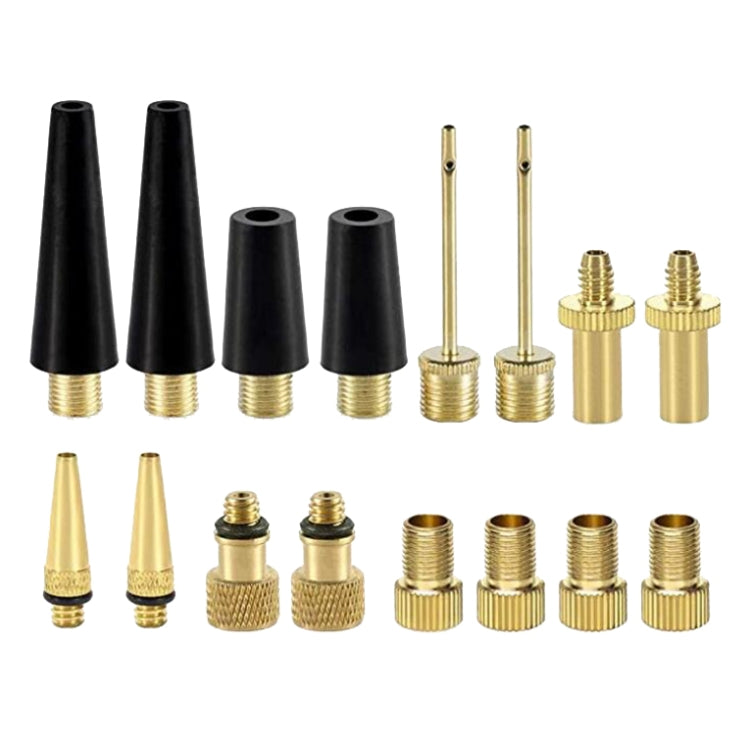 SV/AV/DV Bicycle Valve Adapter Set Bike Ball Pump Accessories, 15 in 1, 24 in 1 with Leather Ring, 25 in 1, 24 in 1, 32 in 1, 16 in 1, 10 in 1, 3sets 3 in 1, 12 in 1, 3sets 5 in 1, 3sets 4 in 1, 3sets 4 in 1 Gold, 14 in 1, 16 in 1 with Split Box