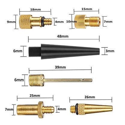 SV/AV/DV Bicycle Valve Adapter Set Bike Ball Pump Accessories, 15 in 1, 24 in 1 with Leather Ring, 25 in 1, 24 in 1, 32 in 1, 16 in 1, 10 in 1, 3sets 3 in 1, 12 in 1, 3sets 5 in 1, 3sets 4 in 1, 3sets 4 in 1 Gold, 14 in 1, 16 in 1 with Split Box