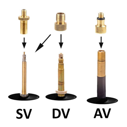 SV/AV/DV Bicycle Valve Adapter Set Bike Ball Pump Accessories, 15 in 1, 24 in 1 with Leather Ring, 25 in 1, 24 in 1, 32 in 1, 16 in 1, 10 in 1, 3sets 3 in 1, 12 in 1, 3sets 5 in 1, 3sets 4 in 1, 3sets 4 in 1 Gold, 14 in 1, 16 in 1 with Split Box