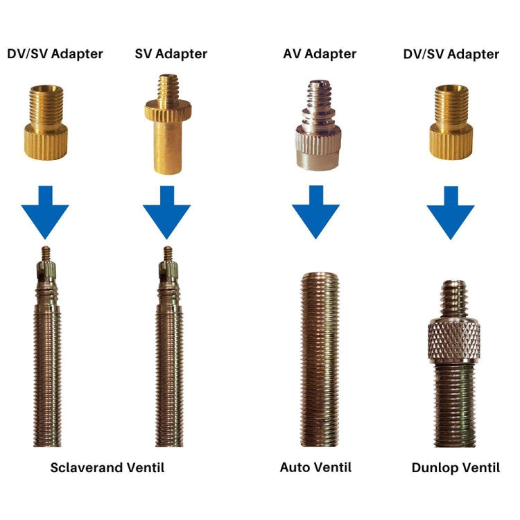 SV/AV/DV Bicycle Valve Adapter Set Bike Ball Pump Accessories, 15 in 1, 24 in 1 with Leather Ring, 25 in 1, 24 in 1, 32 in 1, 16 in 1, 10 in 1, 3sets 3 in 1, 12 in 1, 3sets 5 in 1, 3sets 4 in 1, 3sets 4 in 1 Gold, 14 in 1, 16 in 1 with Split Box