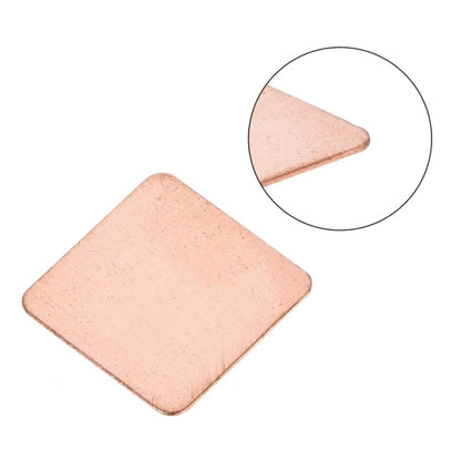 20pcs Laptop Cooling Copper Heat Sink Thermal Conductive Tabs Cell Phone Computer Graphics Card Heat Sinks, 15x15x0.1mm, 15x15x0.3mm, 15x15x0.4mm, 15x15x0.5mm, 15x15x0.6mm, 15x15x0.8mm, 15x15x1.0mm, 15x15x1.2mm, 15x15x1.5mm, 15x15x1.8mm, 15x15x2.0mm