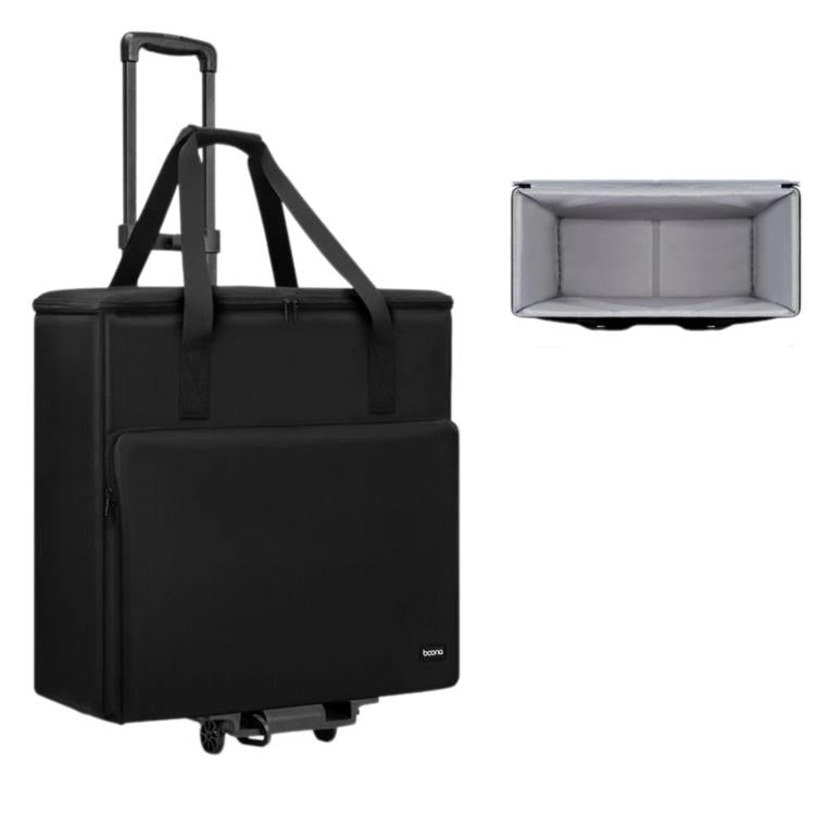 Baona Desktop Computer Host Monitor Keyboard Storage Bag, Single-layer + Trolley, Single-layer + Trolley With Swivel Wheels, Medium + Trolley, Medium + Trolley With Swivel Wheels