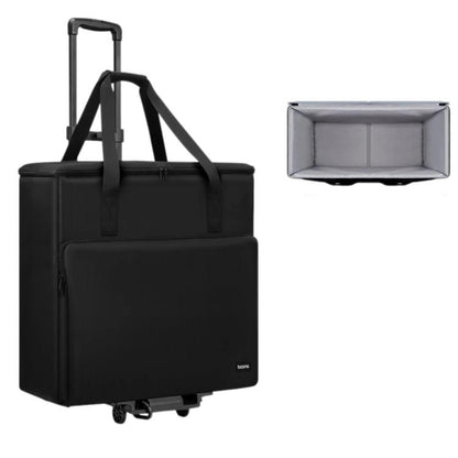 Baona Desktop Computer Host Monitor Keyboard Storage Bag, Single-layer + Trolley, Single-layer + Trolley With Swivel Wheels, Medium + Trolley, Medium + Trolley With Swivel Wheels