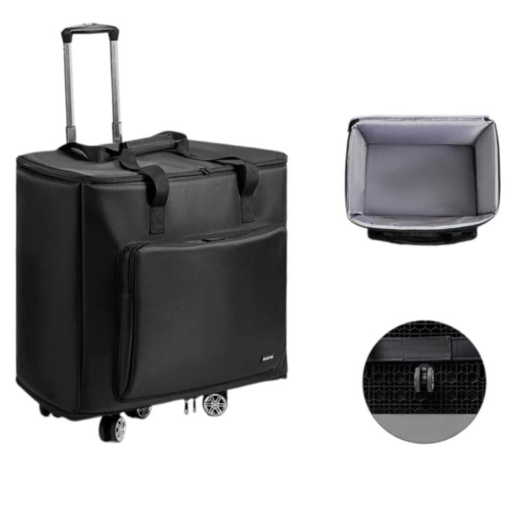 Baona Desktop Computer Host Monitor Keyboard Storage Bag, Single-layer + Trolley, Single-layer + Trolley With Swivel Wheels, Medium + Trolley, Medium + Trolley With Swivel Wheels
