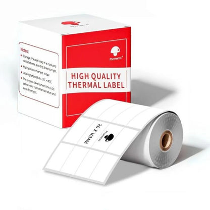 Thermal Labels For M110 Printer, Phomemo 10x20mm-1280pcs, Phomemo 25x15mm-400pcs, Phomemo 30x15mm-400pcs, Phomemo 30x20mm-320pcs, Phomemo 30x30mm-230pcs, Phomemo 30x40mm-180pcs, Phomemo 40x15mm-400pcs, Phomemo 40x30mm-230pcs, Phomemo 40x40mm-180pcs