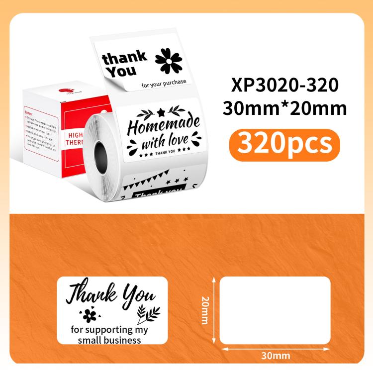 Thermal Labels For M110 Printer, Phomemo 10x20mm-1280pcs, Phomemo 25x15mm-400pcs, Phomemo 30x15mm-400pcs, Phomemo 30x20mm-320pcs, Phomemo 30x30mm-230pcs, Phomemo 30x40mm-180pcs, Phomemo 40x15mm-400pcs, Phomemo 40x30mm-230pcs, Phomemo 40x40mm-180pcs
