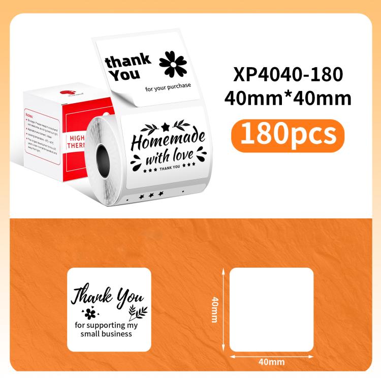Thermal Labels For M110 Printer, Phomemo 10x20mm-1280pcs, Phomemo 25x15mm-400pcs, Phomemo 30x15mm-400pcs, Phomemo 30x20mm-320pcs, Phomemo 30x30mm-230pcs, Phomemo 30x40mm-180pcs, Phomemo 40x15mm-400pcs, Phomemo 40x30mm-230pcs, Phomemo 40x40mm-180pcs