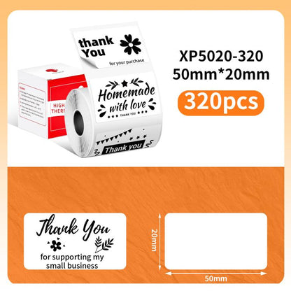 Thermal Labels For M110 Printer, Phomemo 10x20mm-1280pcs, Phomemo 25x15mm-400pcs, Phomemo 30x15mm-400pcs, Phomemo 30x20mm-320pcs, Phomemo 30x30mm-230pcs, Phomemo 30x40mm-180pcs, Phomemo 40x15mm-400pcs, Phomemo 40x30mm-230pcs, Phomemo 40x40mm-180pcs