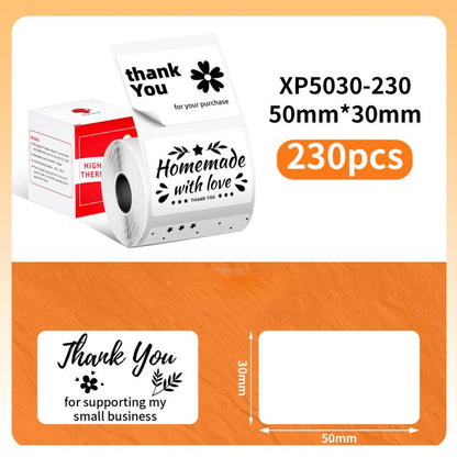Thermal Labels For M110 Printer, Phomemo 10x20mm-1280pcs, Phomemo 25x15mm-400pcs, Phomemo 30x15mm-400pcs, Phomemo 30x20mm-320pcs, Phomemo 30x30mm-230pcs, Phomemo 30x40mm-180pcs, Phomemo 40x15mm-400pcs, Phomemo 40x30mm-230pcs, Phomemo 40x40mm-180pcs