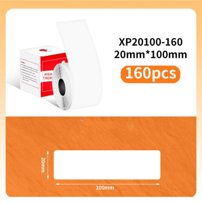 Thermal Labels For M110 Printer, Phomemo 10x20mm-1280pcs, Phomemo 25x15mm-400pcs, Phomemo 30x15mm-400pcs, Phomemo 30x20mm-320pcs, Phomemo 30x30mm-230pcs, Phomemo 30x40mm-180pcs, Phomemo 40x15mm-400pcs, Phomemo 40x30mm-230pcs, Phomemo 40x40mm-180pcs