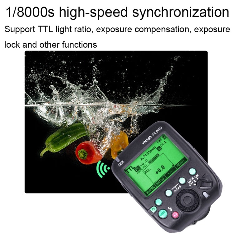 YONGNUO YN560-TX Pro High-speed Synchronous TTL Trigger Wireless Flash Trigger, For Canon, For Nikon, For Sony