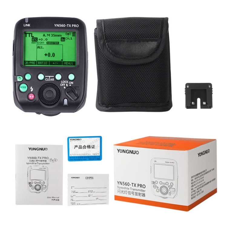 YONGNUO YN560-TX Pro High-speed Synchronous TTL Trigger Wireless Flash Trigger, For Canon, For Nikon, For Sony