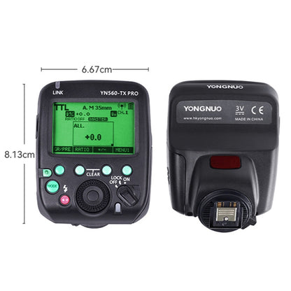 YONGNUO YN560-TX Pro High-speed Synchronous TTL Trigger Wireless Flash Trigger, For Canon, For Nikon, For Sony