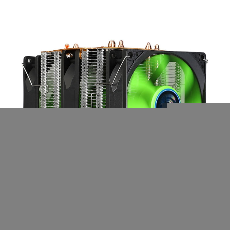 EVESKY 600 Desktop Computer 4 Copper Tube Mute CPU Cooling Fan, No Light Three Fans, Color Three Fans