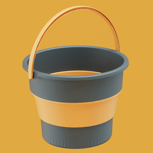 Small 4.6L Folding Thickened Portable Plastic Bucket Outdoor Fishing Barrel Car Travel Wash Barrel, Small 5L