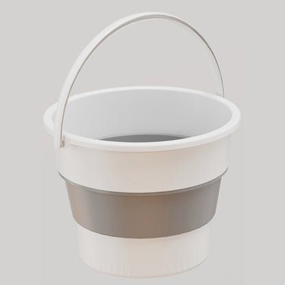 Small 4.6L Folding Thickened Portable Plastic Bucket Outdoor Fishing Barrel Car Travel Wash Barrel, Small 5L