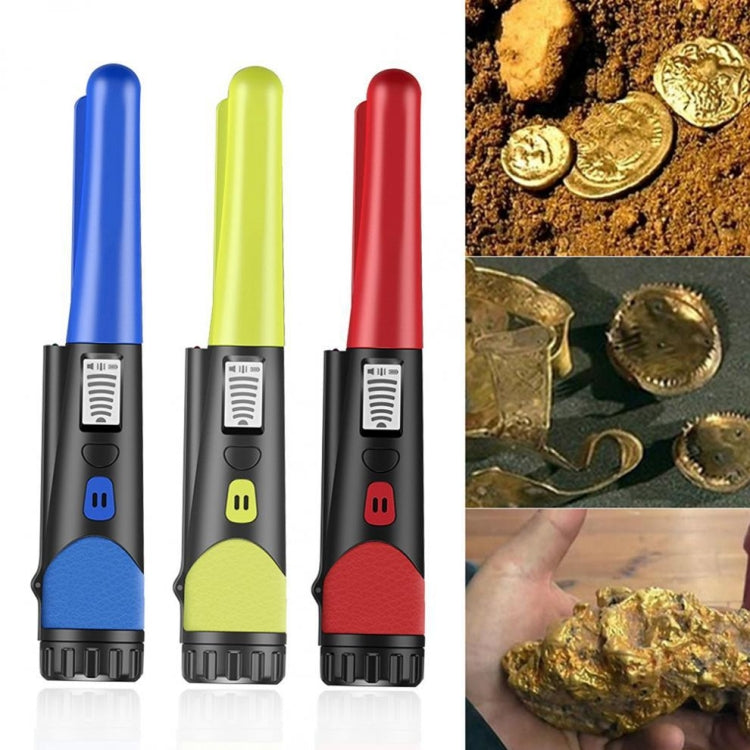 Handheld Metal Detector LCD Display Gold Treasure Hunter with Flashlight, Red, Green, Blue, Orange, Black