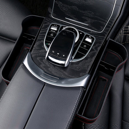 Car Seat Gap Interior PU Leather Storage Box Water Cup Holder