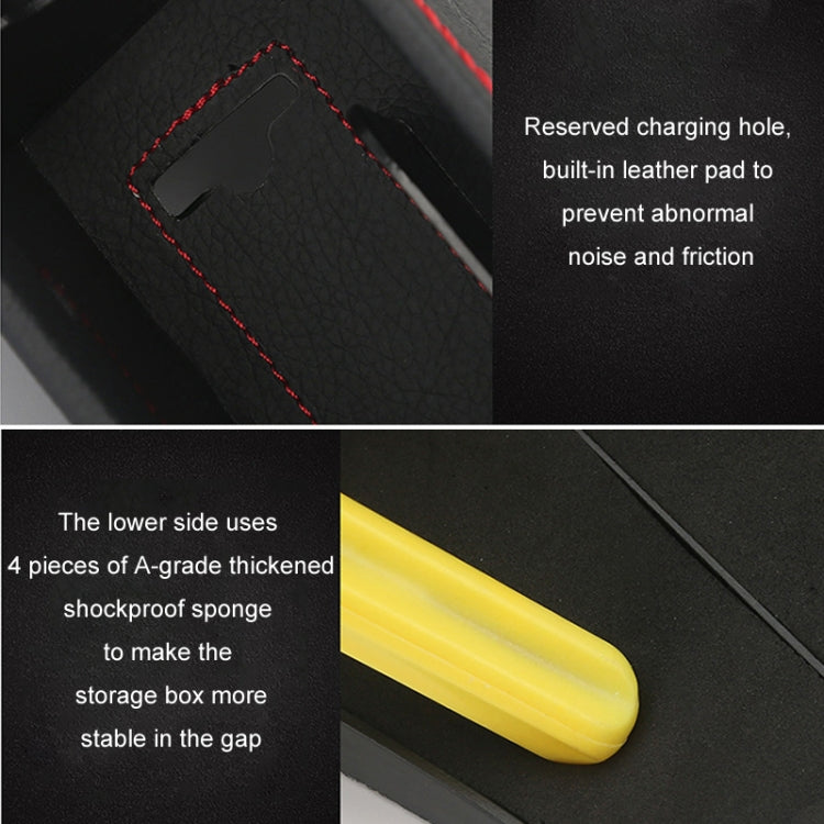 Car Seat Gap Interior PU Leather Storage Box Water Cup Holder