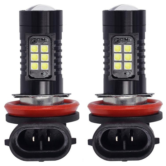1pair Automotive High-power LED White Light Fog Lamp, H11