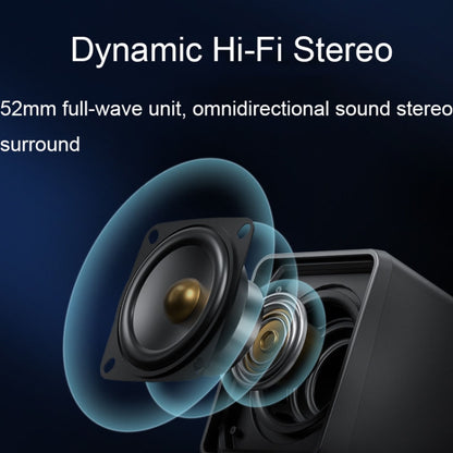 Havit A20 Plus Colorful Ambient Light Wired Computer Audio Stereo Surround Sound Speaker, Black, Bluetooth Version
