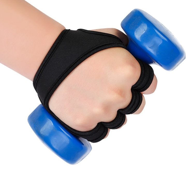 Weightlifting Dumbbell Horizontal Bar Anti-cocoon Anti-slip Wrist Fitness Gloves, M, L, XL