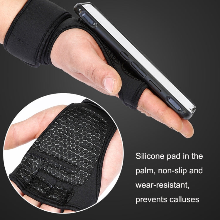 Weightlifting Dumbbell Horizontal Bar Anti-cocoon Anti-slip Wrist Fitness Gloves, M, L, XL